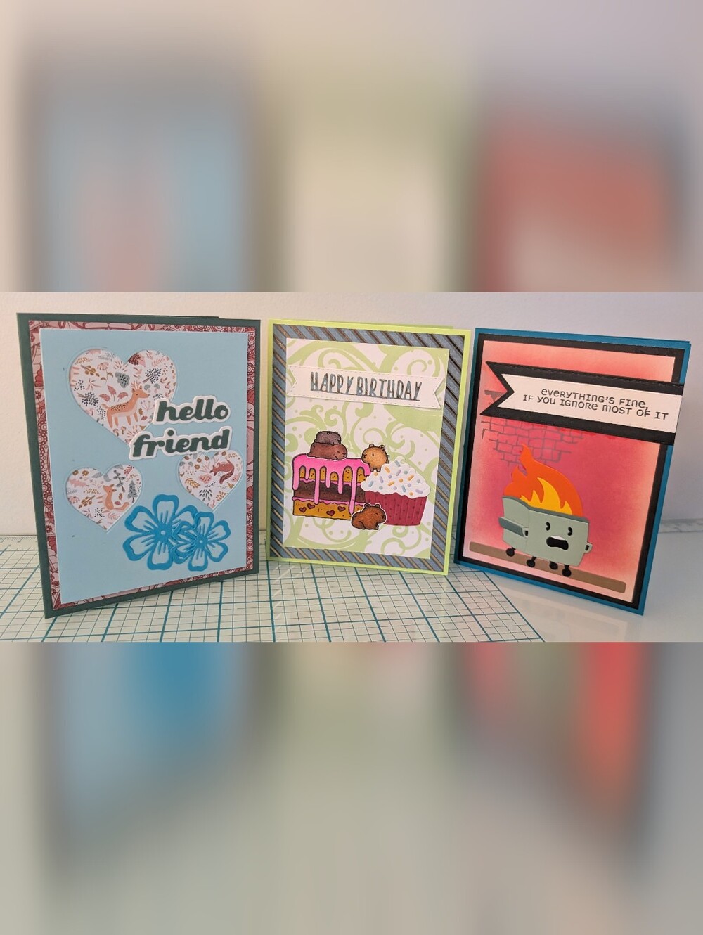 Set Of Happy Birthday And Multipurpose Cards